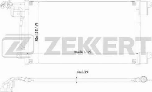 Zekkert MK3002 - Kondenzator, klima-Uređaj www.molydon.hr