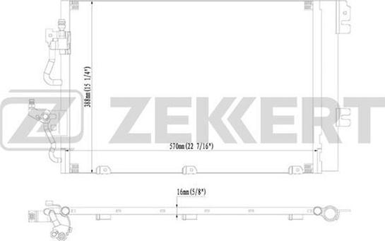 Zekkert MK-3016 - Kondenzator, klima-Uređaj www.molydon.hr