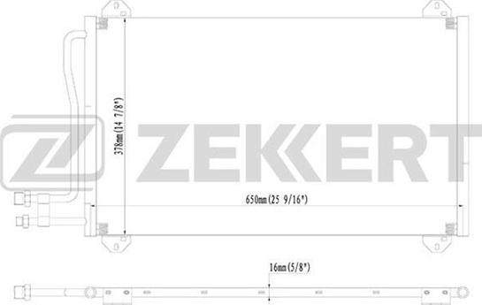 Zekkert MK-3087 - Kondenzator, klima-Uređaj www.molydon.hr