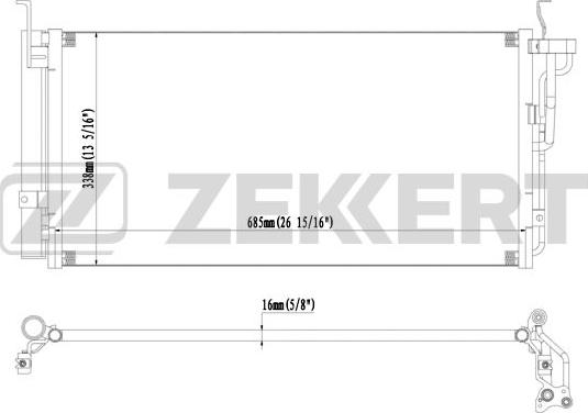 Zekkert MK-3035 - Kondenzator, klima-Uređaj www.molydon.hr