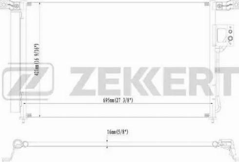 Zekkert MK-3154 - Kondenzator, klima-Uređaj www.molydon.hr