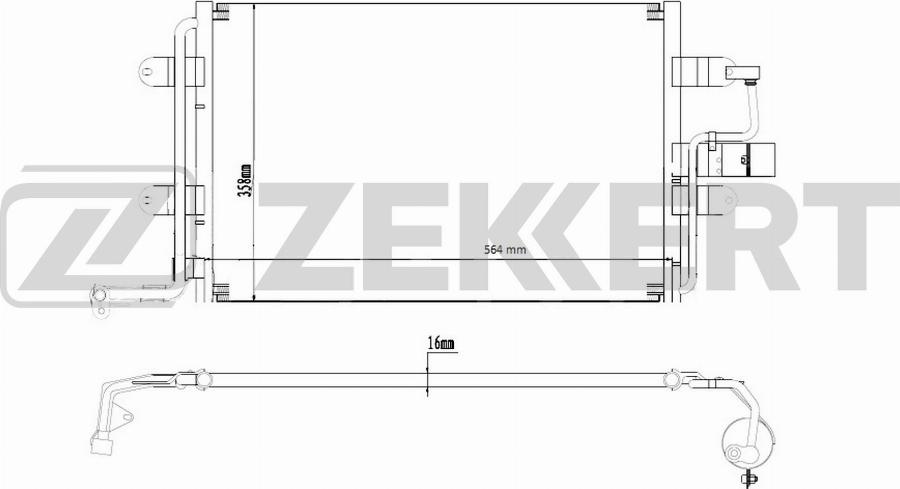 Zekkert MK-3203 - Kondenzator, klima-Uređaj www.molydon.hr