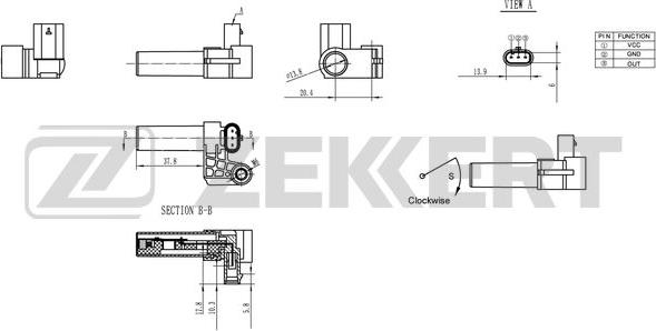 Zekkert SE-4013 - Davač impulsa, radilica www.molydon.hr