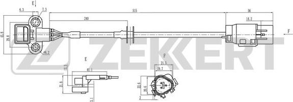 Zekkert SE-5041 - Senzor, položaj bregastog vratila www.molydon.hr