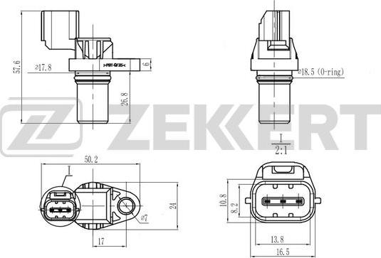 Zekkert SE-5043 - Senzor, položaj bregastog vratila www.molydon.hr