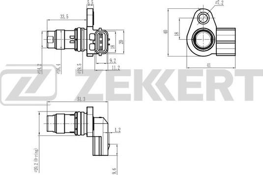 Zekkert SE-5053 - Senzor, položaj bregastog vratila www.molydon.hr