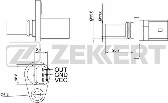 Zekkert SE-5000 - Senzor, položaj bregastog vratila www.molydon.hr