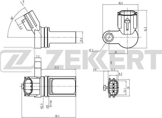 Zekkert SE-5016 - Senzor, položaj bregastog vratila www.molydon.hr