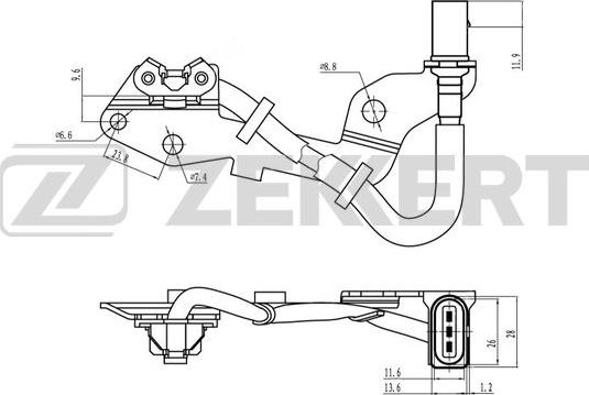 Zekkert SE-5013 - Senzor, položaj bregastog vratila www.molydon.hr