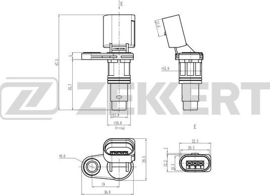 Zekkert SE-5033 - Senzor, položaj bregastog vratila www.molydon.hr