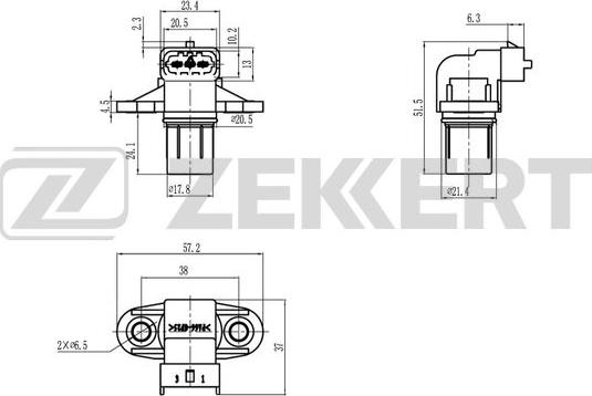 Zekkert SE-5025 - Senzor, položaj bregastog vratila www.molydon.hr