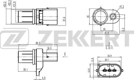 Zekkert SE-5027 - Senzor, položaj bregastog vratila www.molydon.hr