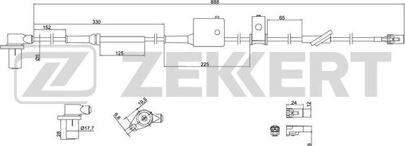 Zekkert SE-6090 - Senzor, broj obrtaja kotača www.molydon.hr