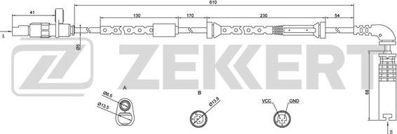 Zekkert SE-6066 - Senzor, broj obrtaja kotača www.molydon.hr