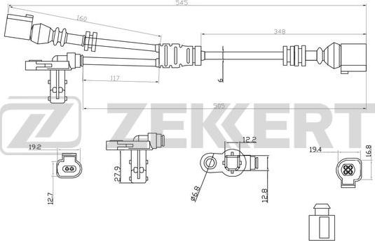 Zekkert SE-6063 - Senzor, broj obrtaja kotača www.molydon.hr