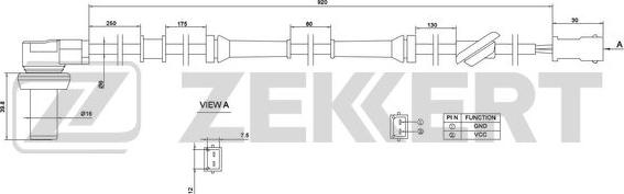 Zekkert SE-6001 - Senzor, broj obrtaja kotača www.molydon.hr