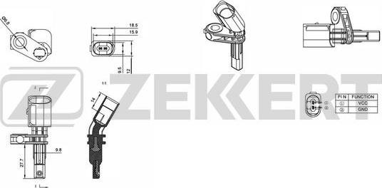 Zekkert SE-6007 - Senzor, broj obrtaja kotača www.molydon.hr