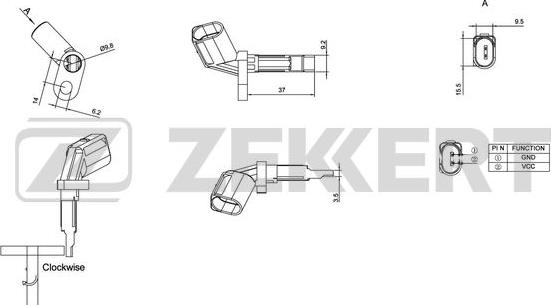 Zekkert SE-6024 - Senzor, broj obrtaja kotača www.molydon.hr