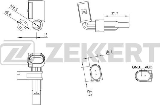 Zekkert SE-6026 - Senzor, broj obrtaja kotača www.molydon.hr