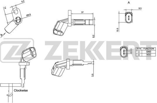 Zekkert SE-6023 - Senzor, broj obrtaja kotača www.molydon.hr