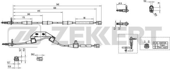 Zekkert SE-6152 - Senzor, broj obrtaja kotača www.molydon.hr