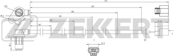 Zekkert SE-6161 - Senzor, broj obrtaja kotača www.molydon.hr