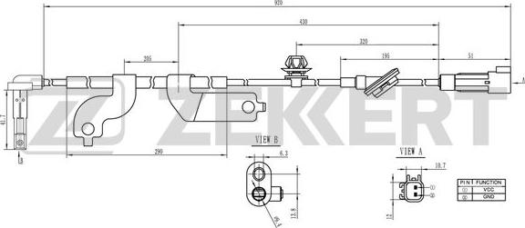 Zekkert SE-6163 - Senzor, broj obrtaja kotača www.molydon.hr