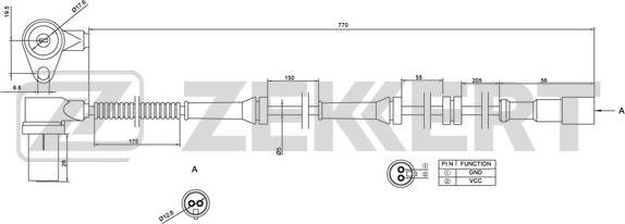 Zekkert SE-6115 - Senzor, broj obrtaja kotača www.molydon.hr