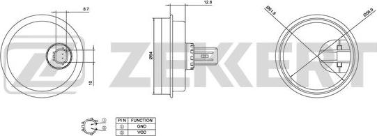 Zekkert SE-6110 - Senzor, broj obrtaja kotača www.molydon.hr