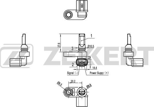 Zekkert SE-6112 - Senzor, broj obrtaja kotača www.molydon.hr