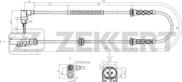 Zekkert SE-6189 - Senzor, broj obrtaja kotača www.molydon.hr