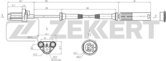 Zekkert SE-6185 - Senzor, broj obrtaja kotača www.molydon.hr