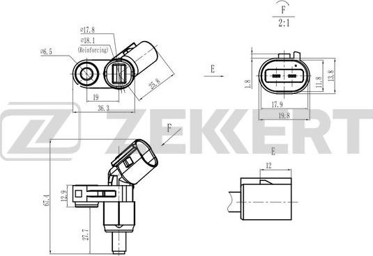 Zekkert SE-6181 - Senzor, broj obrtaja kotača www.molydon.hr