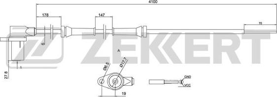 Zekkert SE-6138 - Senzor, broj obrtaja kotača www.molydon.hr