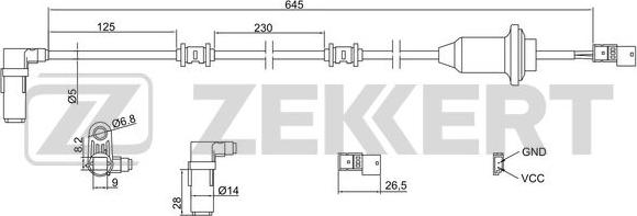 Zekkert SE-6128 - Senzor, broj obrtaja kotača www.molydon.hr