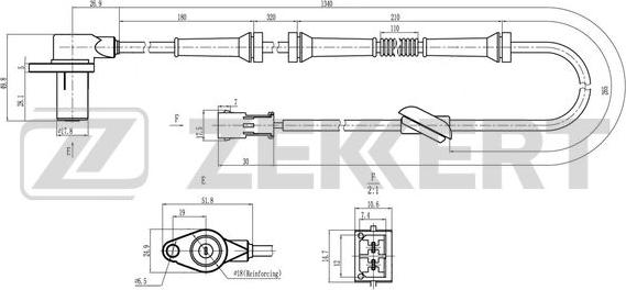 Zekkert SE-6210 - Senzor, broj obrtaja kotača www.molydon.hr