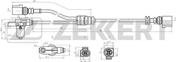 Zekkert SE-6239 - Senzor, broj obrtaja kotača www.molydon.hr