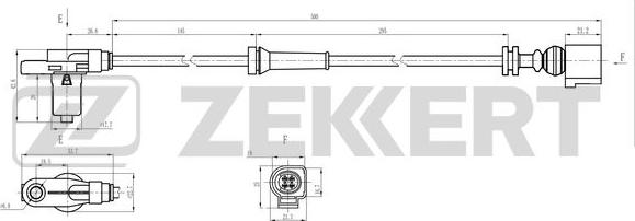 Zekkert SE-6237 - Senzor, broj obrtaja kotača www.molydon.hr