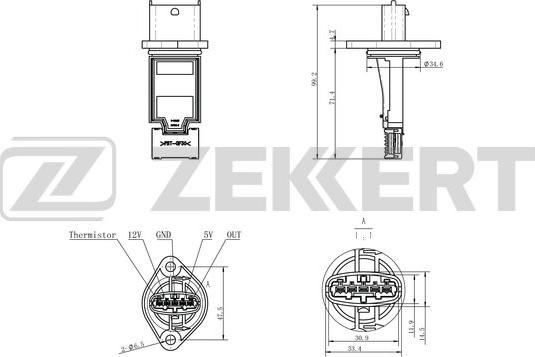 Zekkert SE-1098 - Senzor, pritisak usisne Cijevi www.molydon.hr