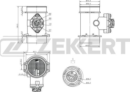 Zekkert SE-1059 - Mjerač zapremine zraka www.molydon.hr