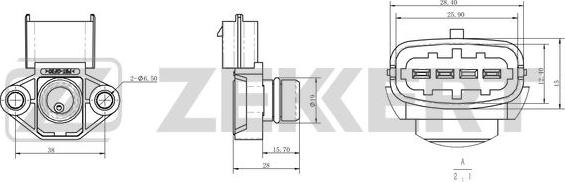 Zekkert SE-1056 - Senzor, pritisak usisne Cijevi www.molydon.hr