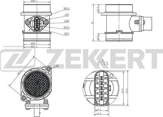 Zekkert SE-1064 - Senzor, pritisak usisne Cijevi www.molydon.hr