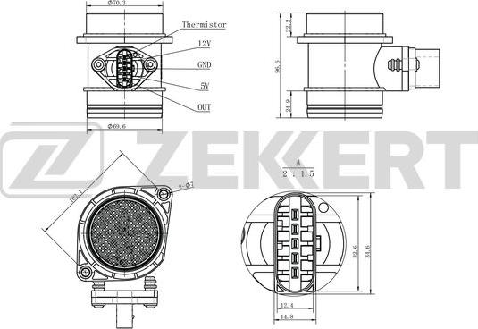 Zekkert SE-1061 - Senzor, pritisak usisne Cijevi www.molydon.hr