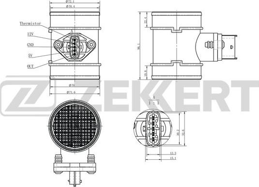 Zekkert SE-1067 - Senzor, pritisak usisne Cijevi www.molydon.hr