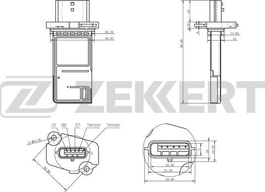 Zekkert SE-1005 - Mjerač zapremine zraka www.molydon.hr