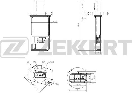 Zekkert SE-1006 - Mjerač zapremine zraka www.molydon.hr