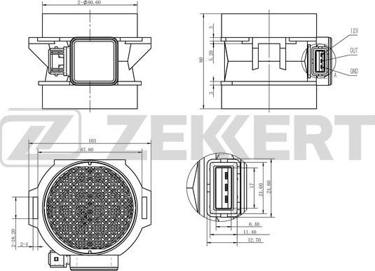 Zekkert SE-1018 - Mjerač zapremine zraka www.molydon.hr