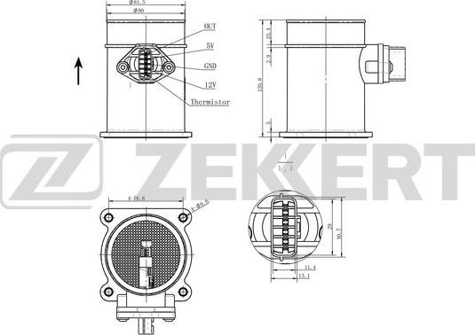 Zekkert SE-1088 - Senzor, pritisak usisne Cijevi www.molydon.hr