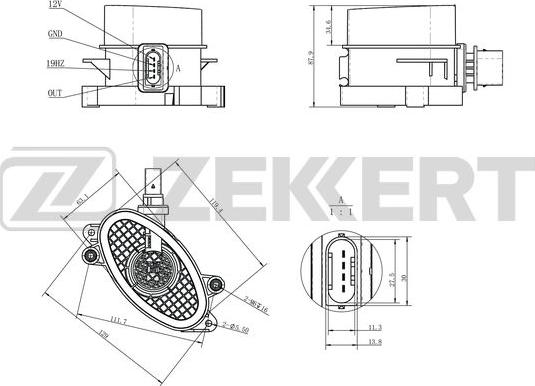 Zekkert SE-1087 - Senzor, pritisak usisne Cijevi www.molydon.hr