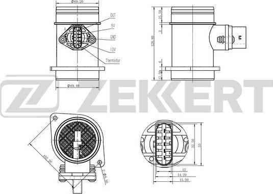 Zekkert SE-1024 - Mjerač zapremine zraka www.molydon.hr